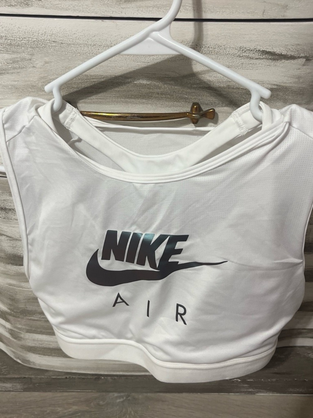 Nike White Women's Air Performance Crop Tank